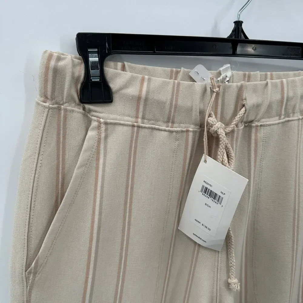 SPLENDID NWT Evereve Hazel Rib Straight Leg Drawstring Relaxed Pant // S - Picture 11 of 12